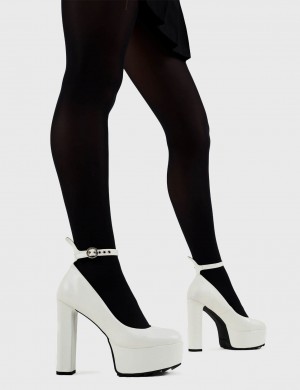 Lamoda Above Average Plataforma Heels Blancos | 8160OIMNZ
