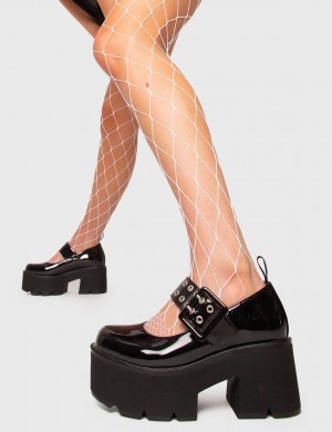 Lamoda All Star Fornido Mary Jane Shoes Negros | 8720SKCZG