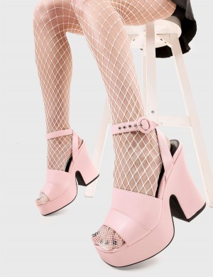 Lamoda Ball Out Plataforma Sandals Rosas | 6207WCUAY