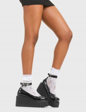 Lamoda Cant Stop Fornido Plataforma Creeper Shoes Negros | 7359QIJHN