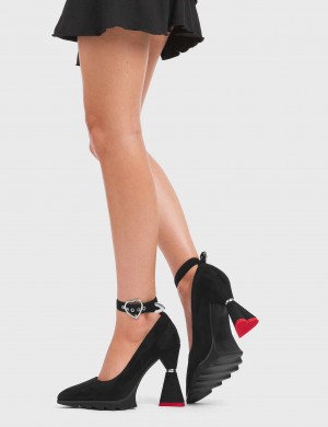 Lamoda Cherished Plataforma Heels Negros | 1048GKIFR