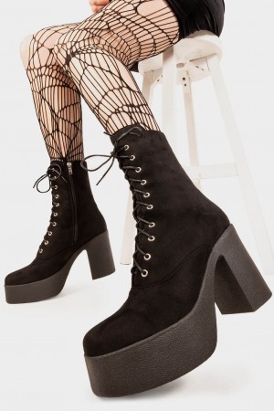Lamoda Child's Play Plataforma Ankle Boots Negros | 3794XVSLG