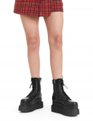 Lamoda Declined Fornido Ankle Creeper Boots Negros | 7640FDGQR