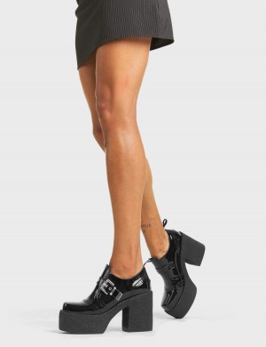 Lamoda Don't Call Fornido Plataforma Shoes Negros | 1796CDUBV