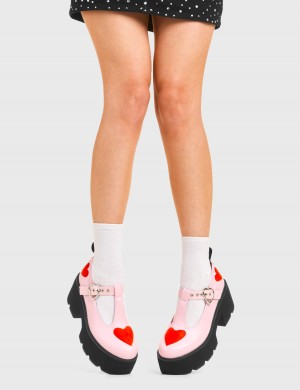 Lamoda Fairytale Fornido Mary Jane Shoes Rosas Rojos | 3840GNQCU