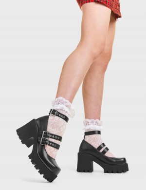 Lamoda Freestyle Fornido Mary Jane Shoes Negros | 9235JYOWK