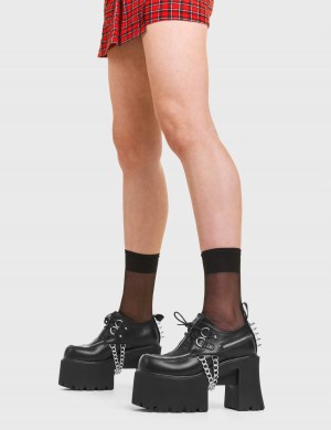 Lamoda Hype Fornido Plataforma Shoes Negros | 3862SDORG
