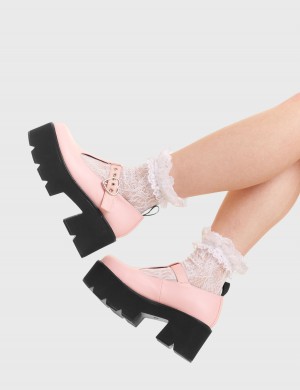 Lamoda Love Story Fornido Mary Jane Shoes Rosas | 1237HISVL