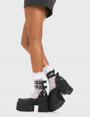 Lamoda Mistake Fornido Plataforma Shoes Negros | 1257MBHQE