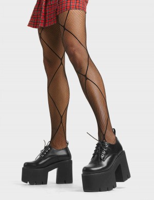Lamoda Monster Fornido Plataforma Shoes Negros | 4085IGVTM