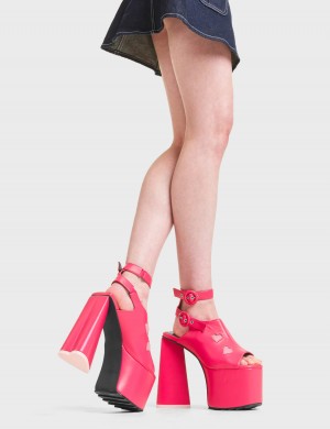 Lamoda Perfect Girl Plataforma Sandals Fucsia Rosas | 1209JOFPB
