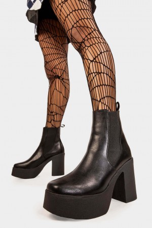 Lamoda Pick N Mix Plataforma Ankle Boots Negros | 3865ZVULP