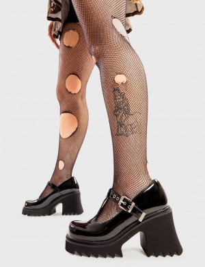 Lamoda Quiet Storm Fornido Mary Jane Shoes Negros | 2361VTYLC