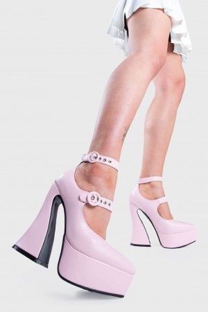Lamoda Roamin' Plataforma Heels Rosas | 2598QWVCF