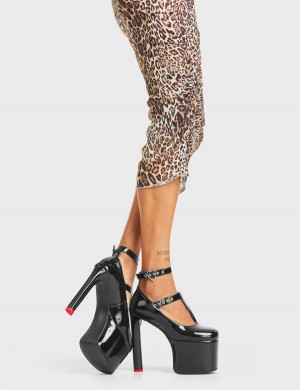 Lamoda Show Your Fantasies Plataforma Heels Negros | 9176AVGMU