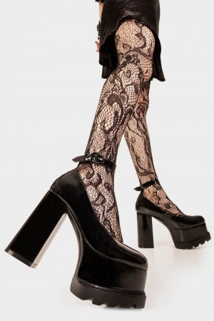 Lamoda Sweet Candy Plataforma Heels Negros | 1475XLWIT