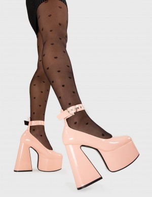 Lamoda Those Days Plataforma Heels Rosas | 1574HWPYX