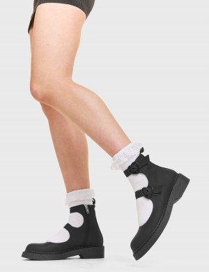 Lamoda Trapped Plataforma Shoes Negros | 1789YMNOC