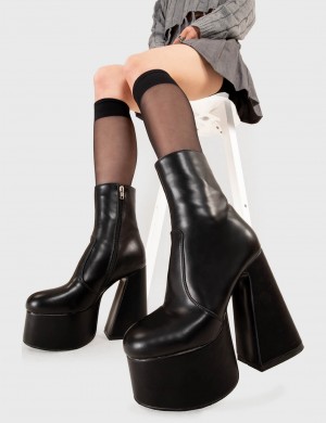 Lamoda Under Cover Plataforma Ankle Boots Negros | 9132WXYDB
