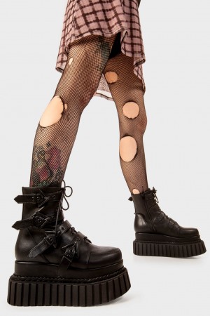 Lamoda Unstable Fornido Ankle Creeper Boots Negros | 3081GZDJK