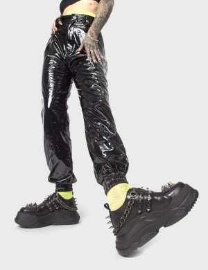 Lamoda Watch Out Fornido Plataforma Sneakers Negros | 0382OXFER