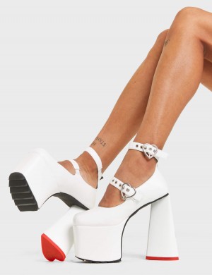 Lamoda You and Me Plataforma Heels Blancos | 3869WIPJG